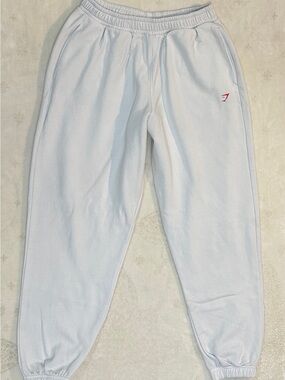 Gymshark White Women's Jogger Sweatpants with Elastic Waist